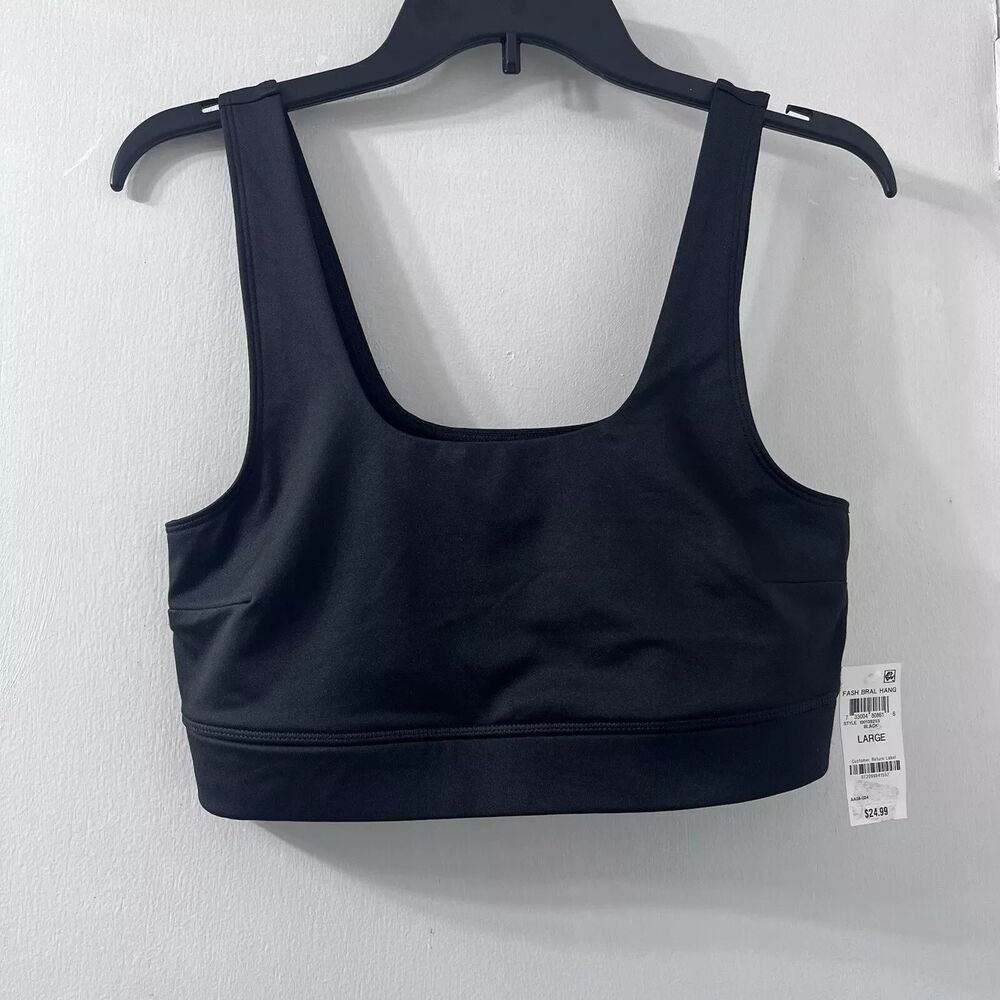 Jenni Intimates Women's Square-Neck Bralette, Black,‎ Size Small NWT
